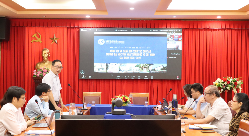 Nghiệm thu đề tài khoa học tổng kết 50 năm đào tạo tại Trường Đại học Văn hóa TP. Hồ Chí Minh