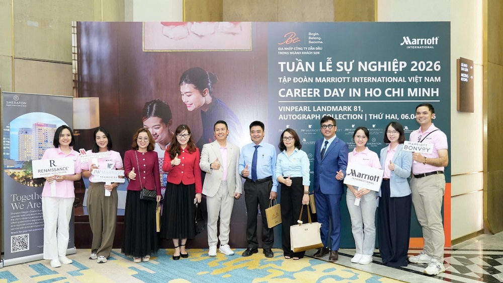Trường Đại học Văn hoá TP.HCM ký kết hợp tác với Marriott International, mở rộng cơ hội thực tập và việc làm cho sinh viên du lịch