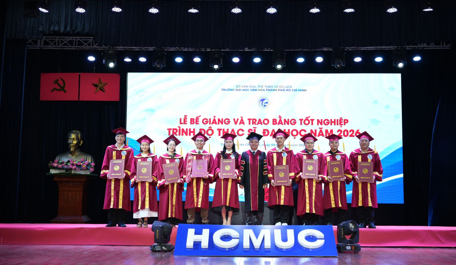 Trường Đại học Văn hóa TP.HCM trao bằng tốt nghiệp năm 2026: Chắp cánh khát vọng, vững bước tương lai